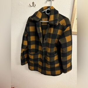 Lee Black and Brown Teddy Jacket Warm and Cozy